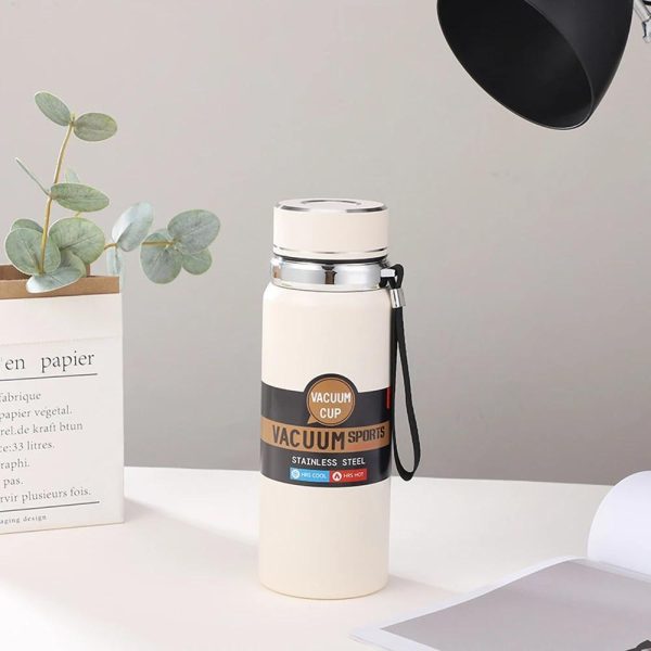 Stainless Steel Water Bottle With Digital Temperature Vacuum Insulated Water Bottle, Large Capacity(random Color)