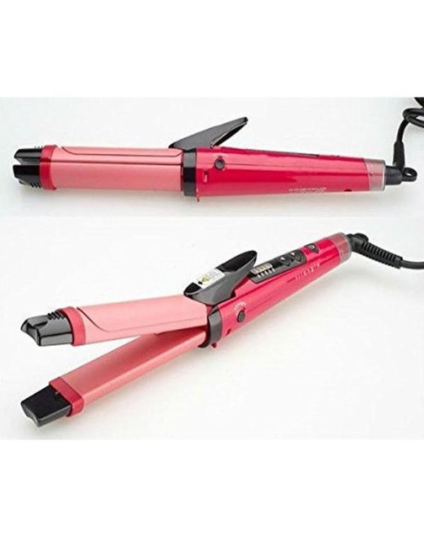 2-in-1 Nova Hair Straightener And Curler – Dual-use Styling Tool With Quick Heat-up Technology, Ceramic Plates For Smooth Straightening & Effortless Curls Model-nh-2009 – Portable, Lightweight, Ideal For Home Or Travel Use