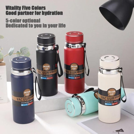 Stainless Steel Water Bottle With Digital Temperature Vacuum Insulated Water Bottle, Large Capacity(random Color)
