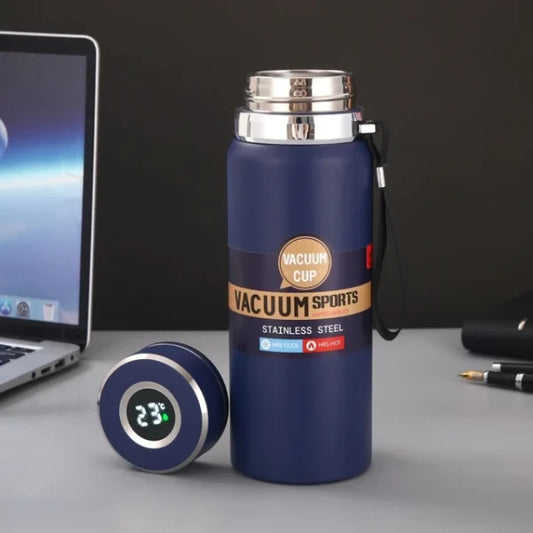 Stainless Steel Water Bottle With Digital Temperature Vacuum Insulated Water Bottle, Large Capacity(random Color)